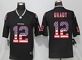 Nike Tampa Bay Buccaneers 12 Brady USA Flag Fashion Black Vapor Untouchable Limited Jersey,baseball caps,new era cap wholesale,wholesale hats